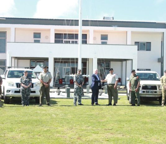 Aus vehicle handover to Tonga