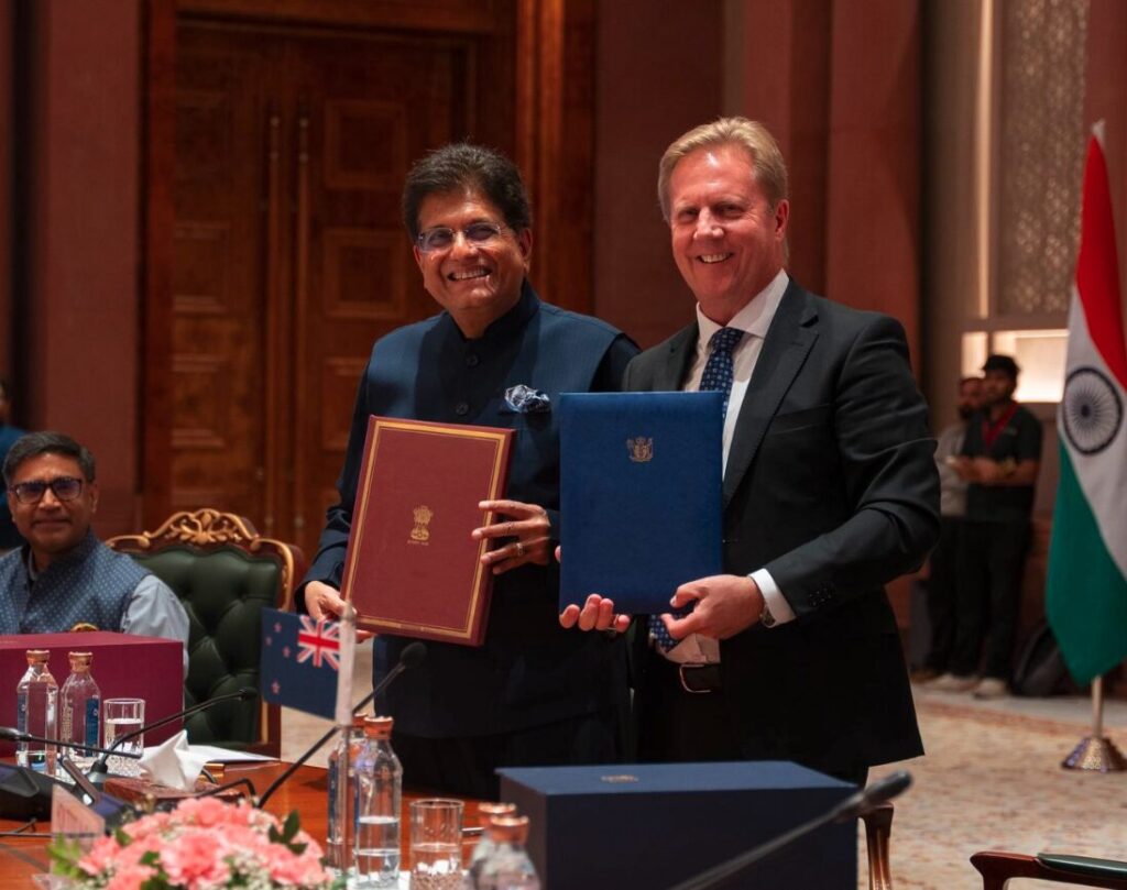 Free Trade Agreement signed with India - Inside Government NZ